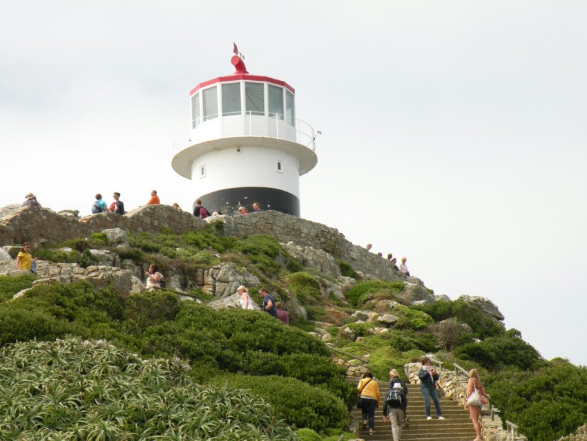 white observatory tower on top of the hill