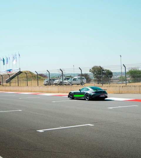 a race car on a race track