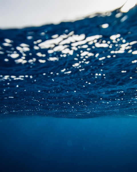 a close up of a wave in the ocean