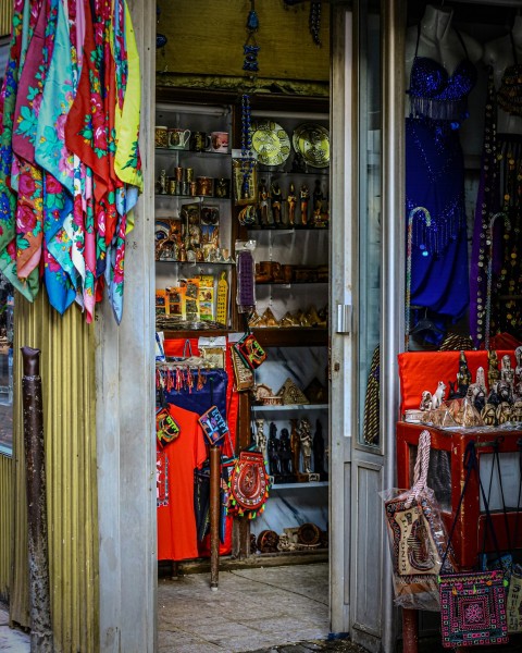 a store with a lot of colorful items on display