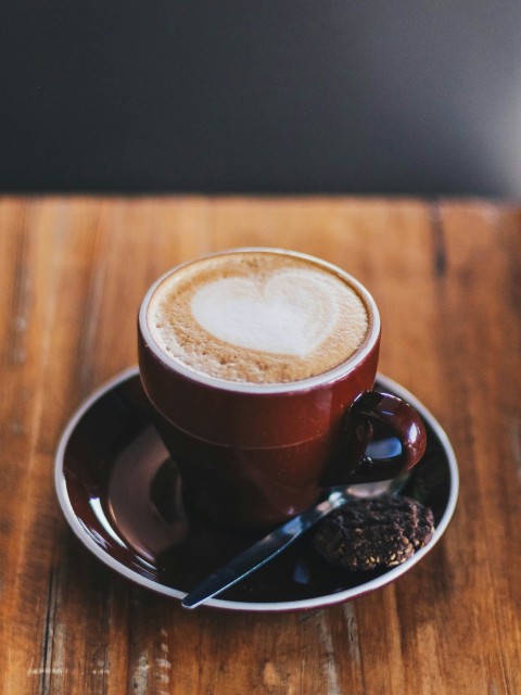 cup of coffee in brown saucer