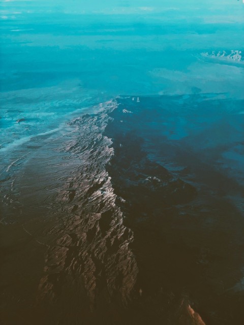 top view of ocean