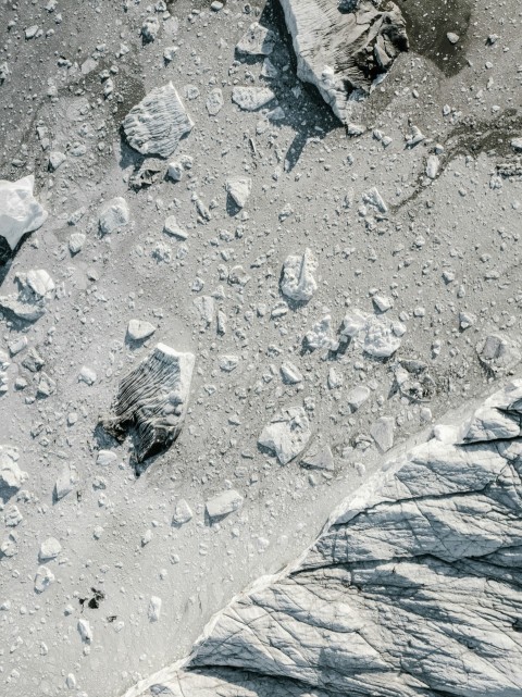 aerial photography of rocks