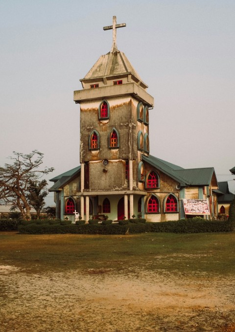 a church with a cross on top