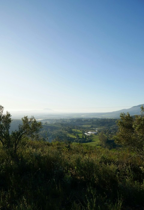 a view of a valley and a valley from a hill