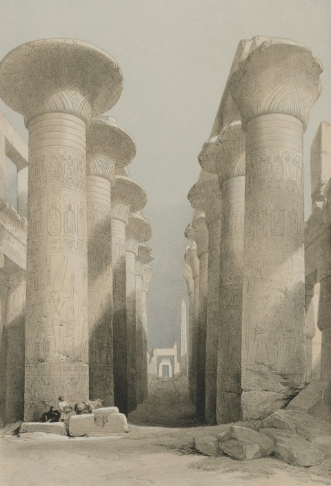 a black and white photo of a group of columns 2