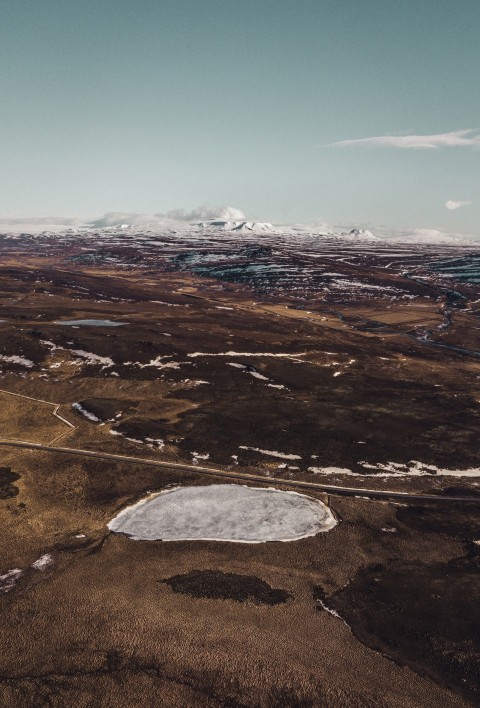 aerial photo of mountains