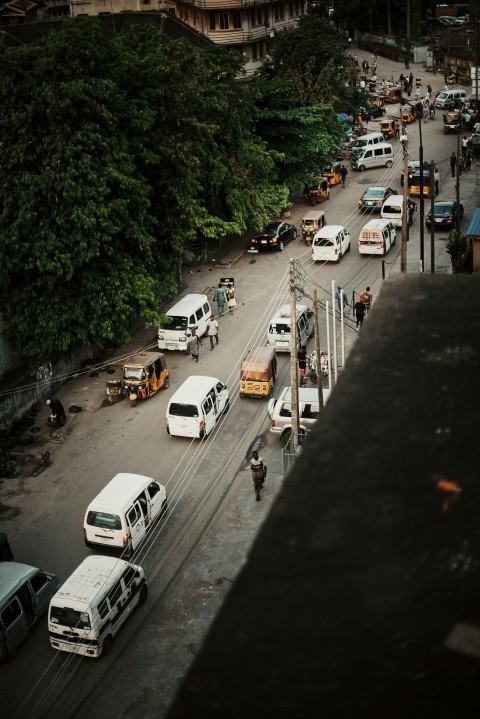 a city street filled with lots of traffic OC