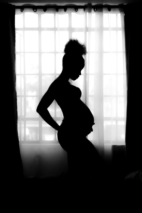 silhouette of pregnant woman tEz8JU1j