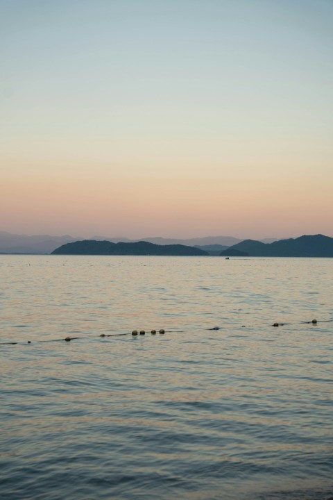 a large body of water with mountains in the background bk3V4A