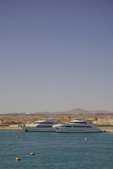 a couple of boats that are in the water