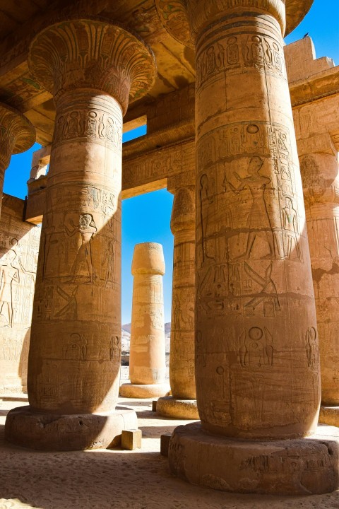a few pillars in karnak
