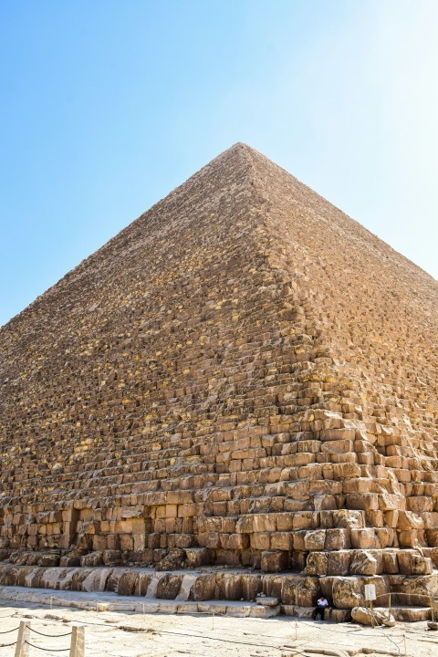 a very tall pyramid with a sky in the background