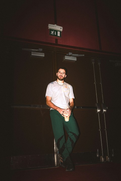 a man standing on a stage