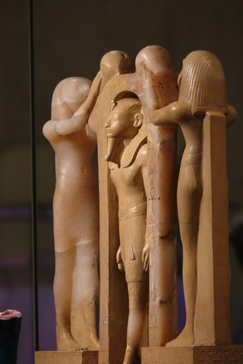 a group of human statues