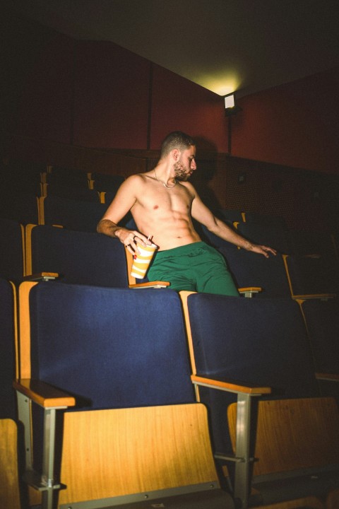 a person sitting on a bench