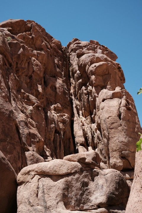 a large rock formation