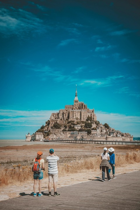 landscape photo of citadel under blue sky