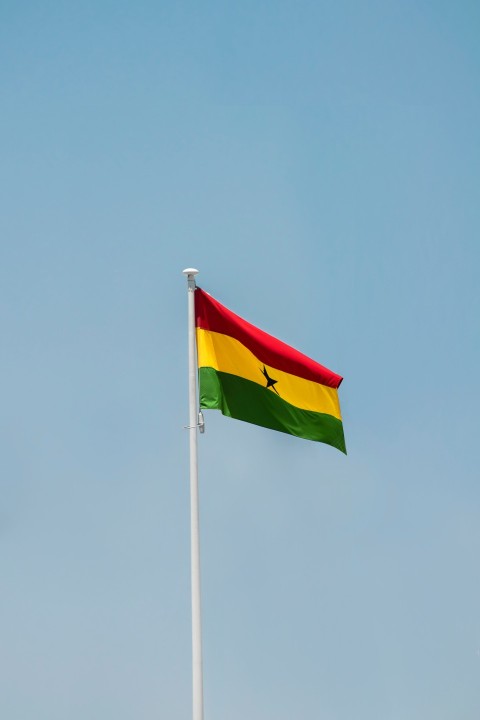 a flag on a flagpole