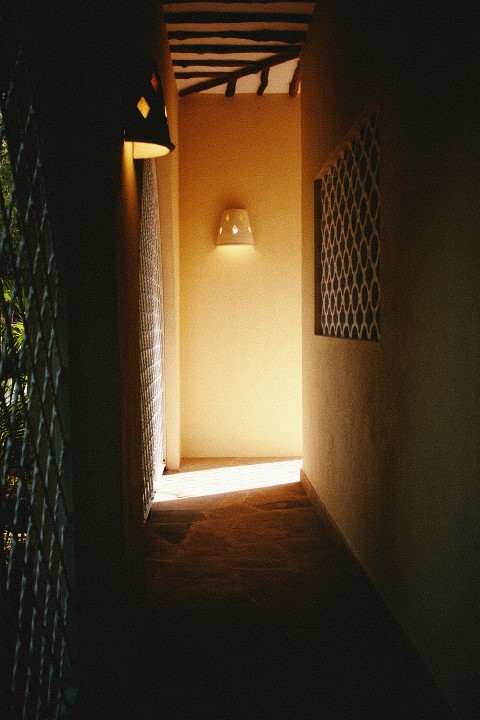 white wall paint with light bulb