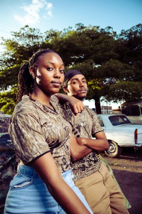 a couple of women standing next to each other