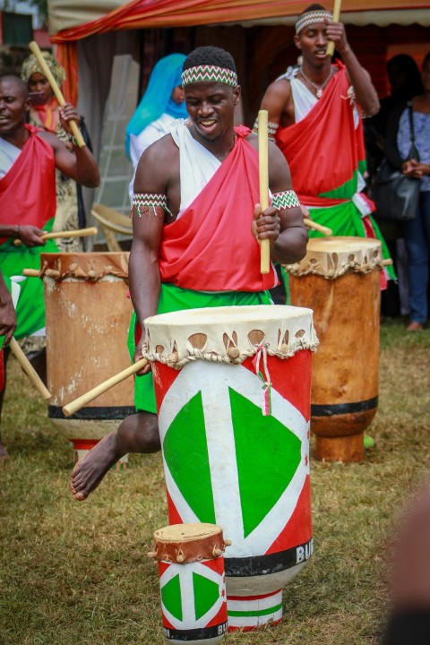 man playing percussion instrument