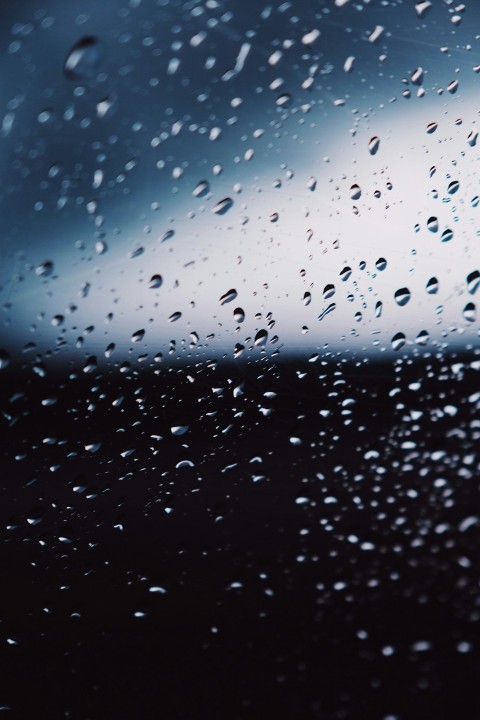 water droplets on a window