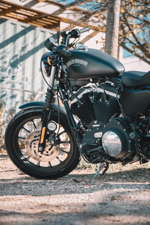 black and silver cruiser motorcycle