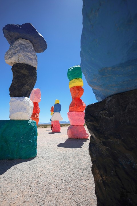 a group of rocks stacked on top of each other