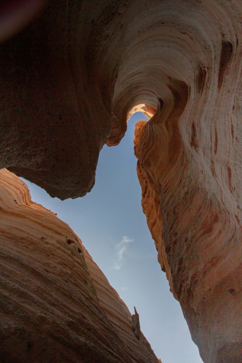 low angle photography of desert