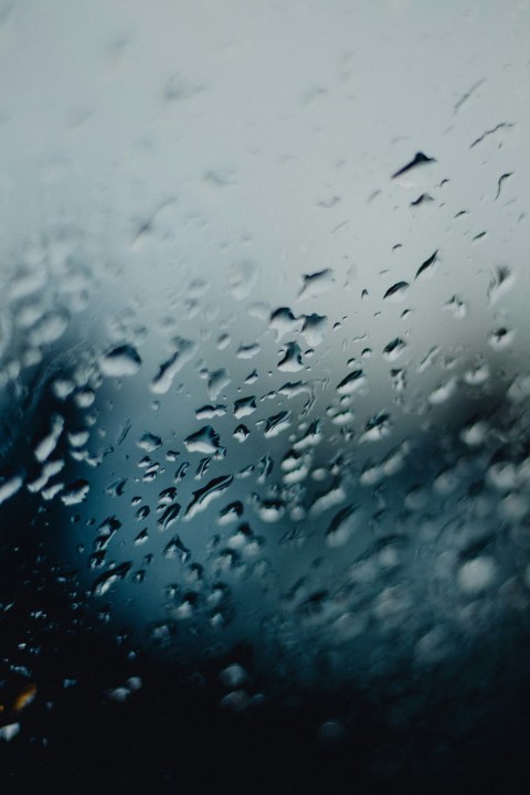 water droplets on glass window