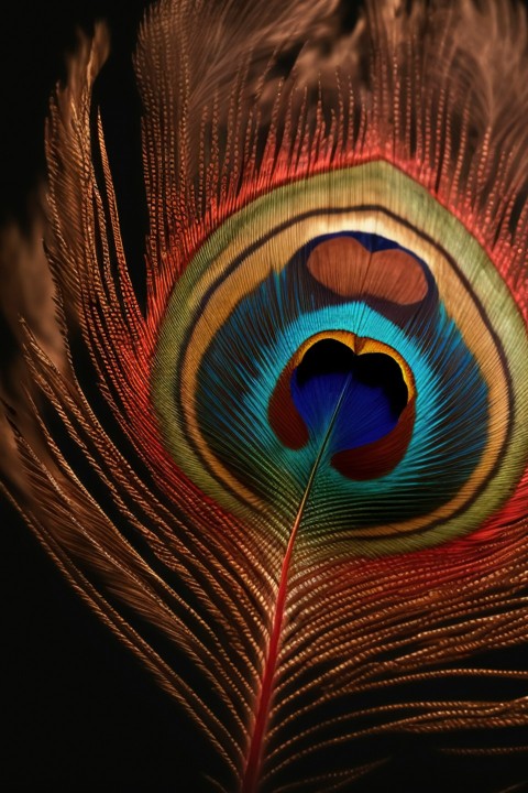 a close up of a peacocks feathers tail