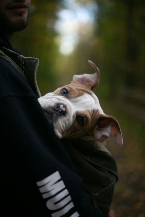 white and tan puppy