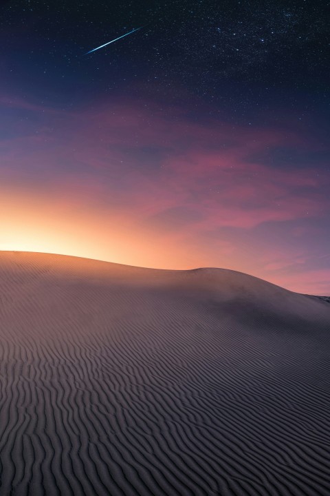 gray desert front of sunlight