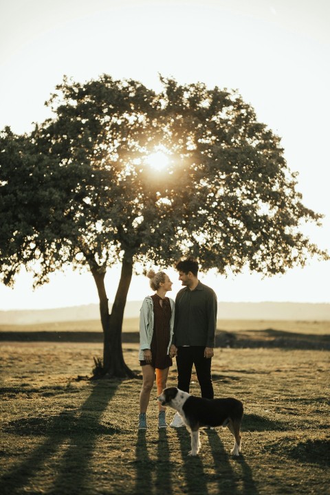 couple under tree