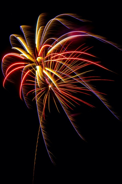 fireworks during night