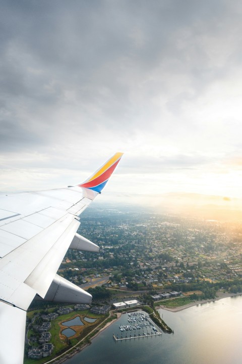 white airplane close up photography