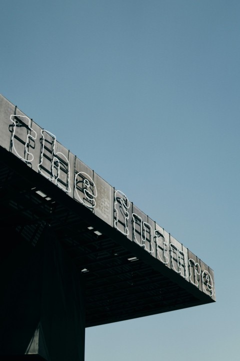 black and white wooden signage