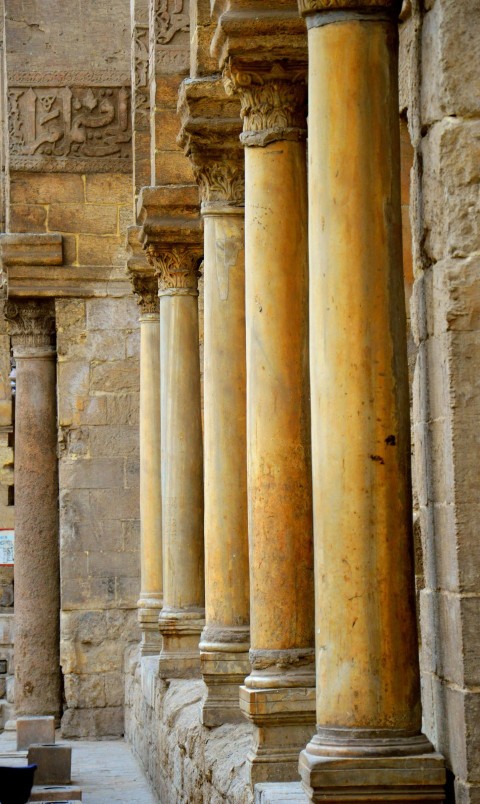 a row of pillars