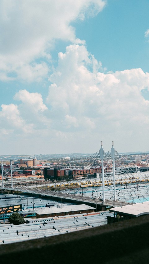 a view of a city from a bridge rtTDr7