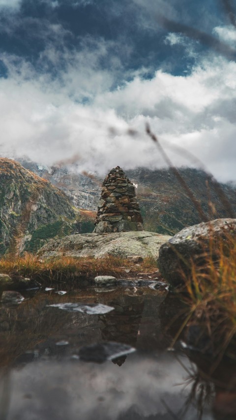 landscape photography of mountain