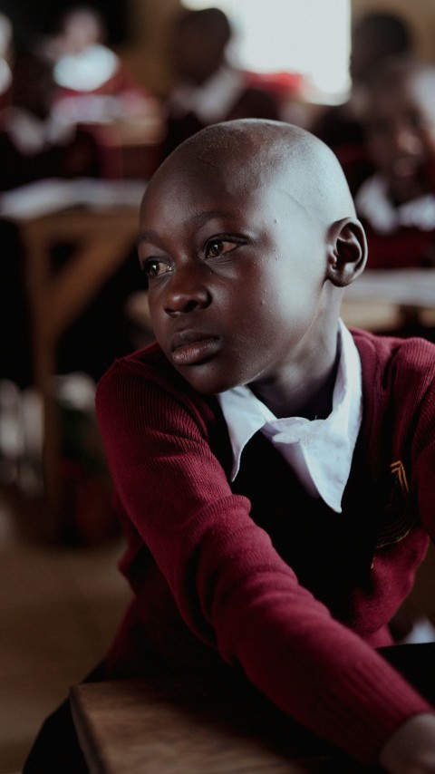 a person sitting on a table