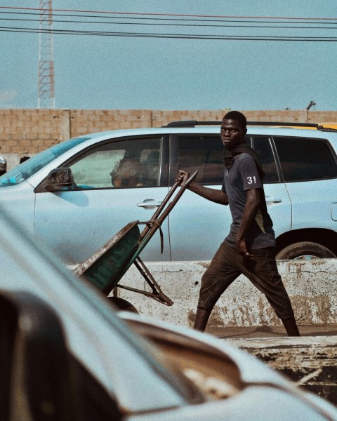 a man holding a gun